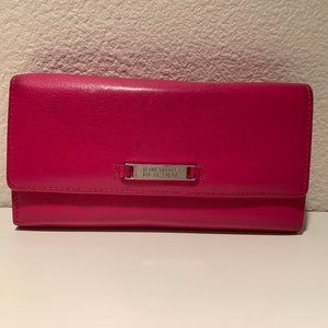 Kenneth Cole Reaction Pink Leather Trifold Wallet